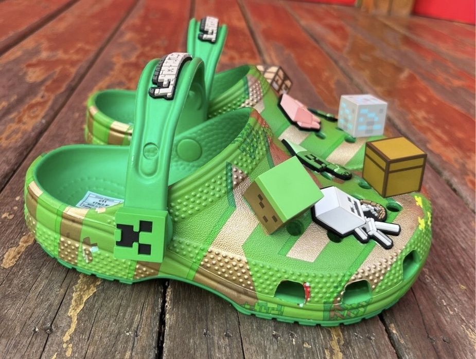 Crocs minecraft minions shark майнкрафт Крокси оригінал на хлопчика