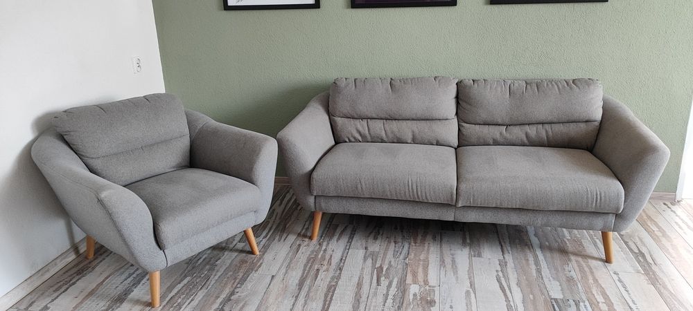 Kanapa / sofa i fotel TROMSO, komplet, meble Agata