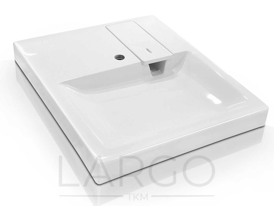 Раковина (умивальник) над пральною машиноб 60x70 +Кронштейни