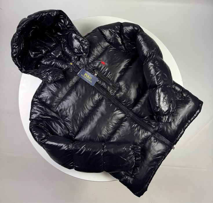 ‼️БЕЗ ПЕРЕДОПЛАТ‼️ Пуховик Polo Ralph Lauren глянець / Ральф Лорен