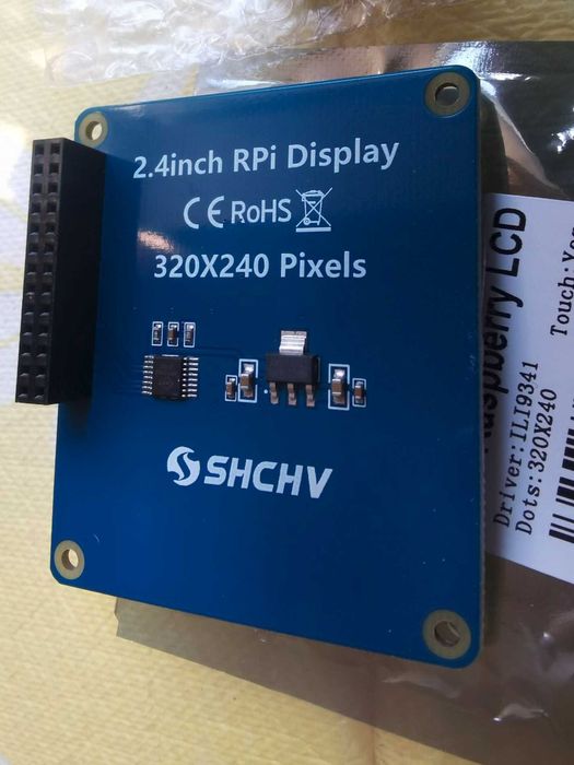 LCD экран 2.4" 320x240 + аудио модуль для raspberry PI Zero 3, 4