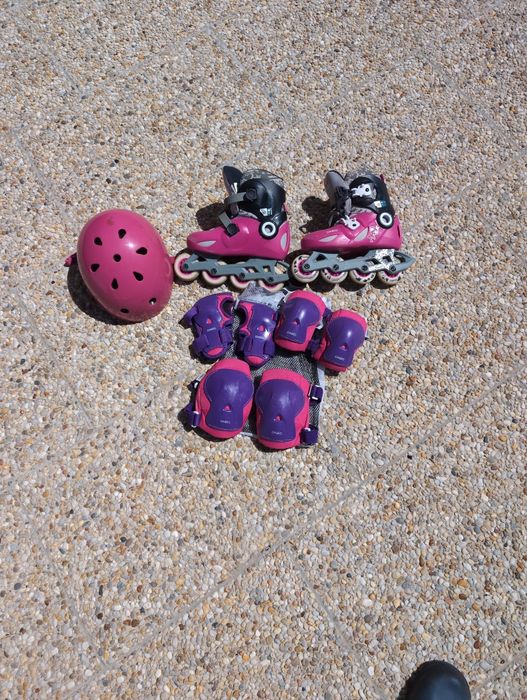 Conjunto completo  patinagem para criança