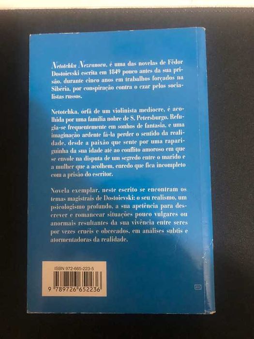 Livro Netotchka- Fiódor Dostoiévski