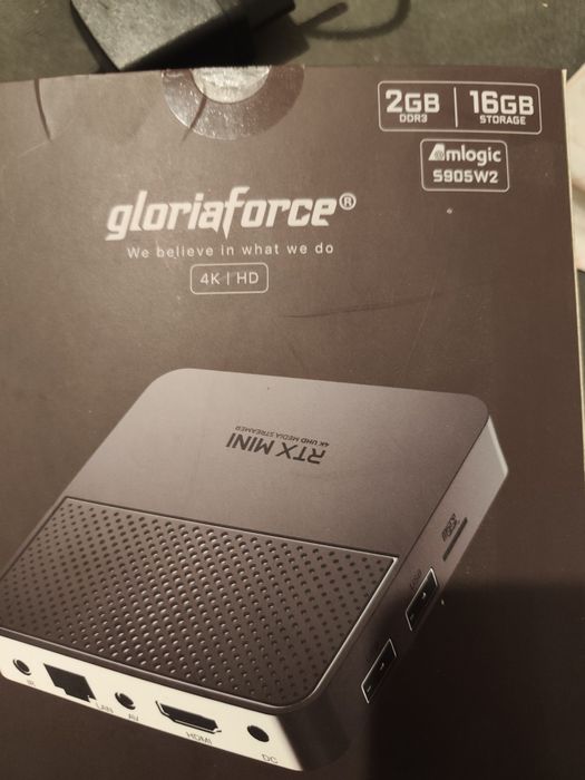 TV Box Gloriaforce RTX Mini 4K UHD – Android 11 (2GB RAM / 16GB)