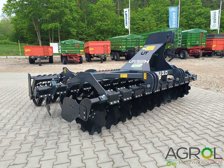 Brona talerzowa agregat talerzówka UNITECH 2.5 - 3m. AGRO FACTORY POL GROM