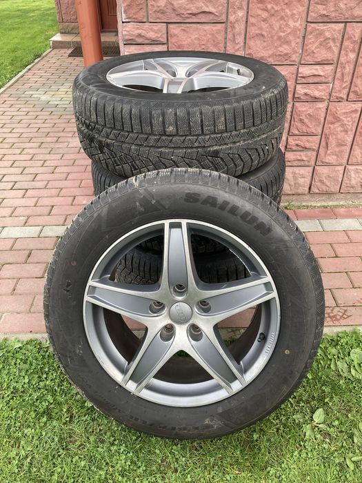 Alufelgi RONAL Germany R18, 5x130 + Opony ZIMOWE 255/55 Rexton Audi