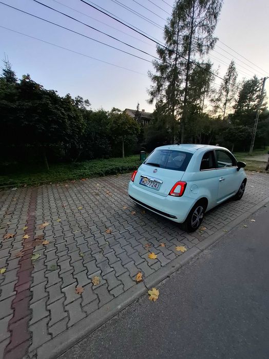 Fiat 500 1.2 benzyna niski przebieg salon  pl vat 23