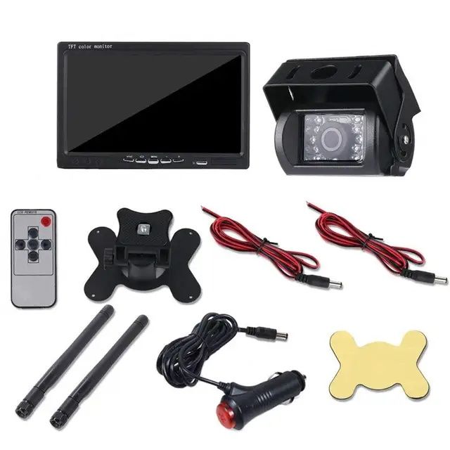 Kit câmara e monitor 7" wireless para autocaravana camiões NOVO