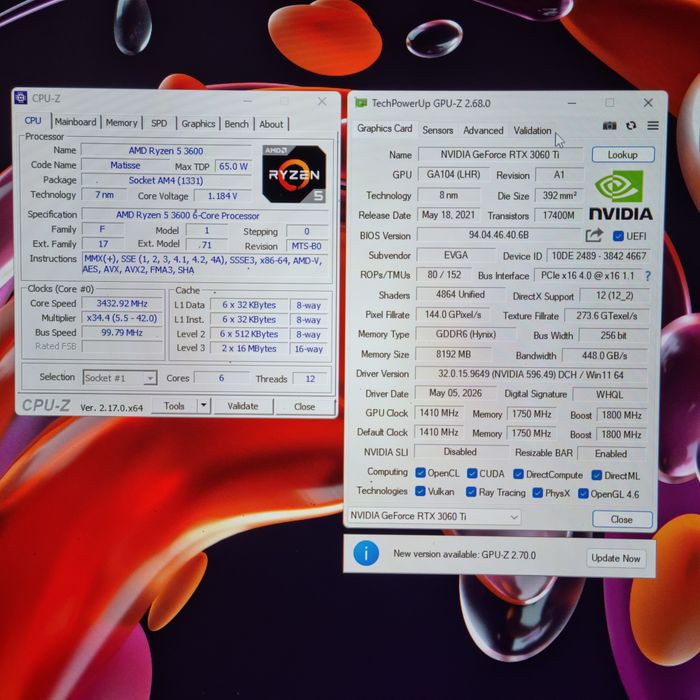 PC Gaming R5 3600 - 16GB - RTX 3060TI c/monitor
