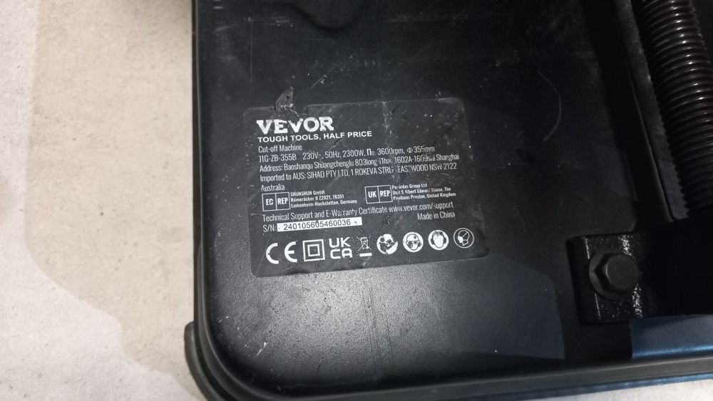 Serra de corte abrasiva VEVOR