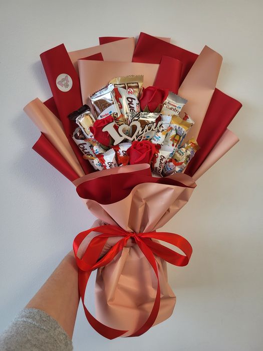 Bukiet jadalny, walentynki, prezent dla niej