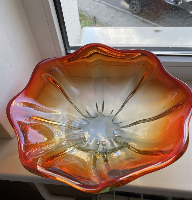 Ваза  конфетница фруктовница стекло стеклянная