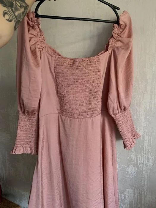 Пляття, сукня пудра рожеве H&M