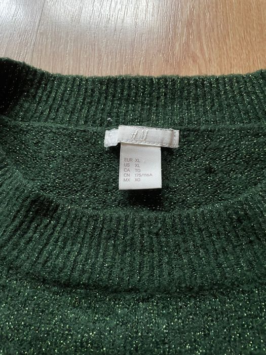 Błyszczący sweter XL