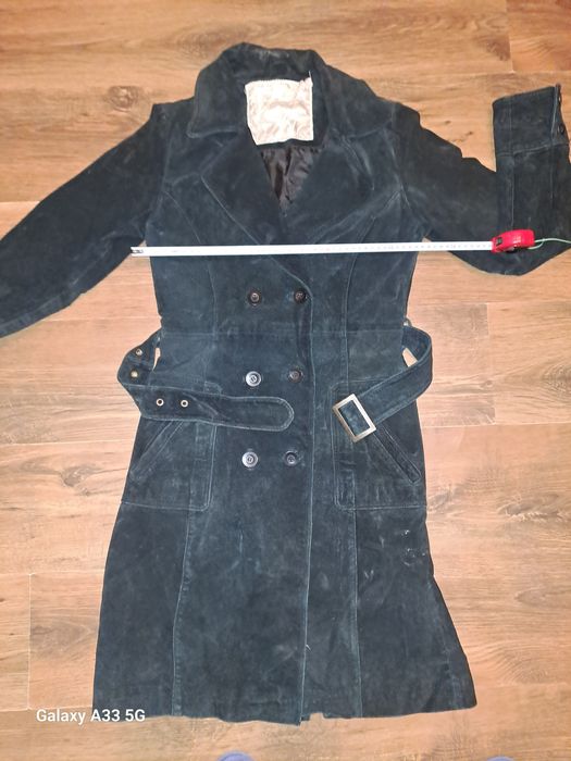 Płaszcz zamsz 34 xs