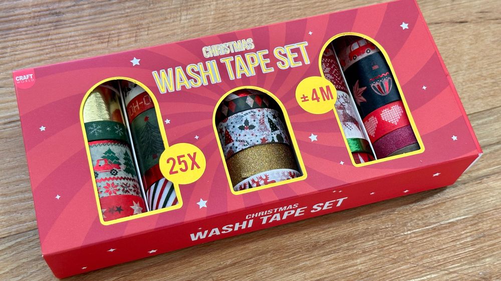 25 Rolos Washi Tape Natal