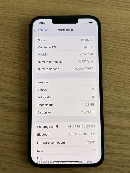 Iphone 13 128GB preto