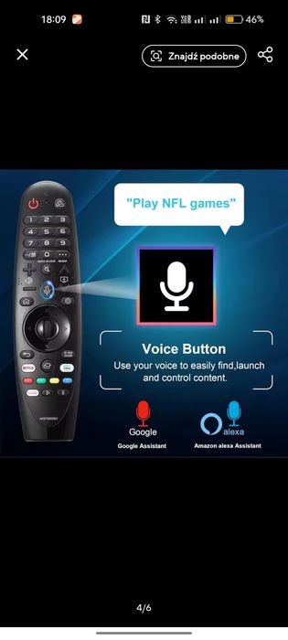 Pilot do TV LG Magic scroll myszka Voice ANMR20G GRATIS
