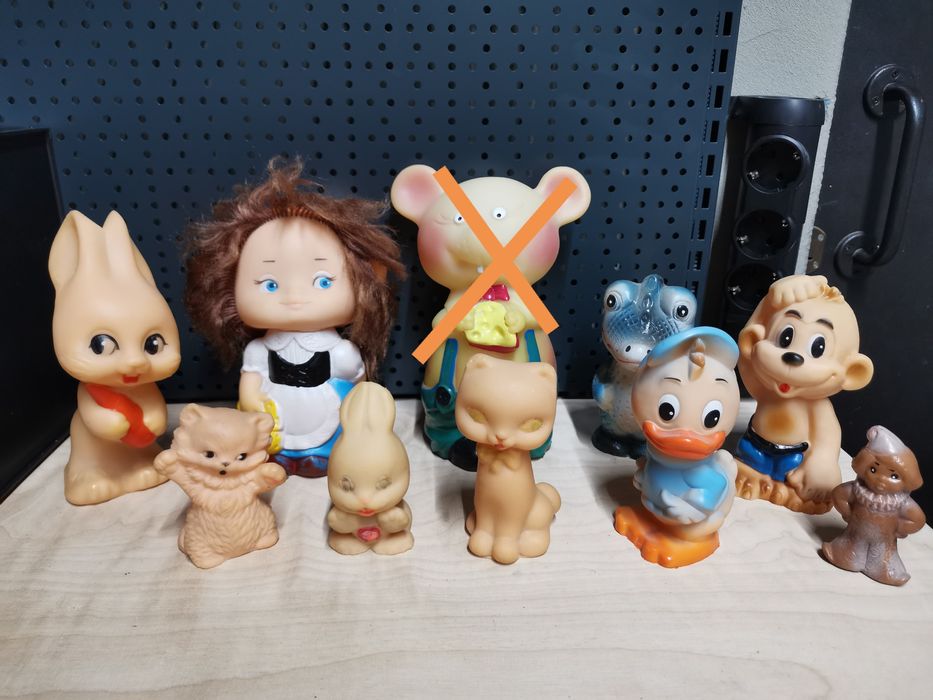 Резиновые игрушки времен СССР
