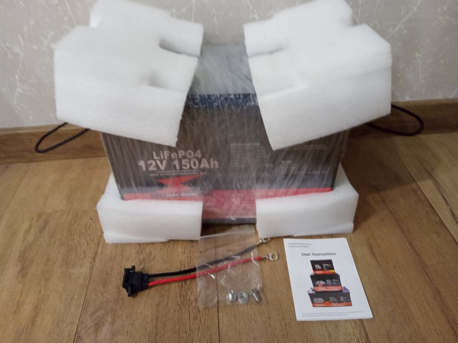 LiFePo4 Акумулятор 12v/24v 100Ah/150Аг BMS 100A Bluetooth