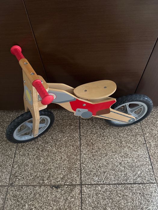 Bicicleta criança madeira