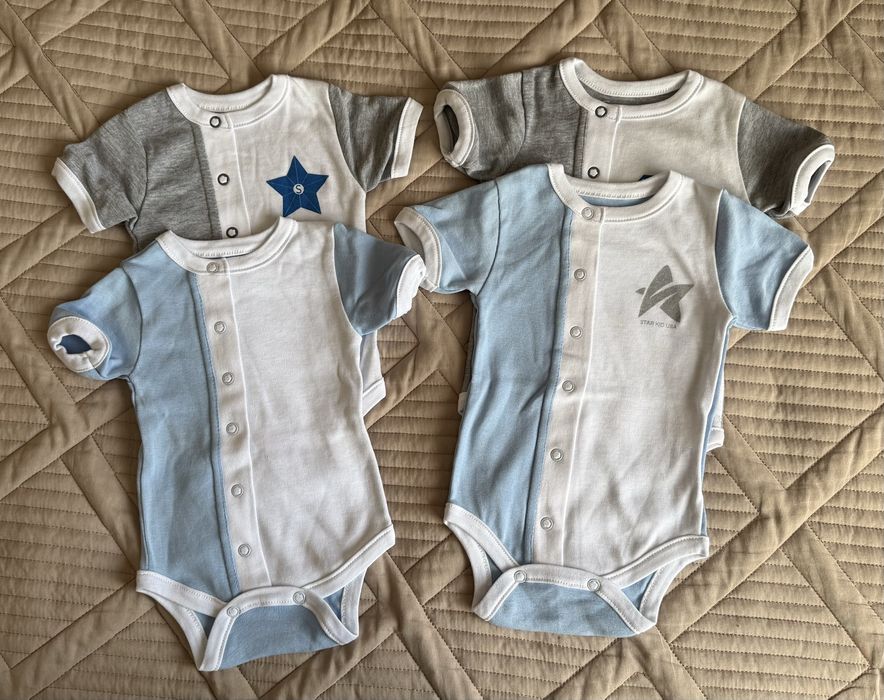 Бодіки з коротким рукавом р.62-68