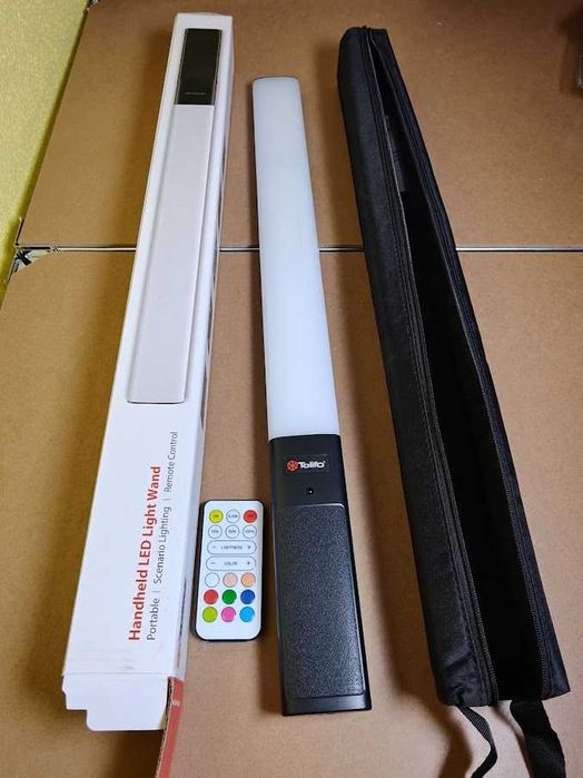 Tubo de Luz LED RGB Tolifo ST-20RGB com Comando e Bolsa – Novo