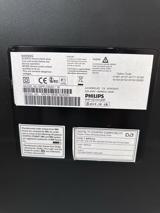 Продам телевізор Philips 52PFL7203H/10
