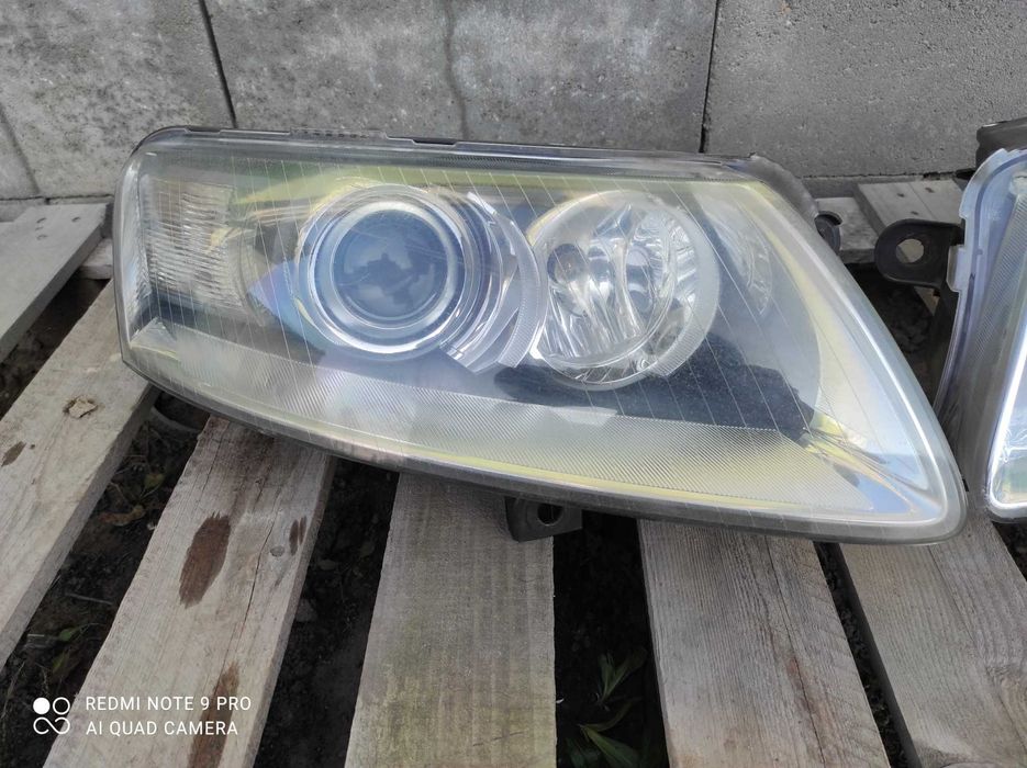 Audi A6 C6 lampy przednie Bi-xenon Europa gwarancja ladne