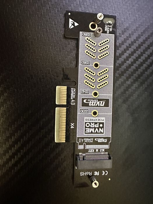 Перехідник адаптер PCI-E на SSD M.2 NVMe JEYI Starfish PCIe 4.0/3.0 X4