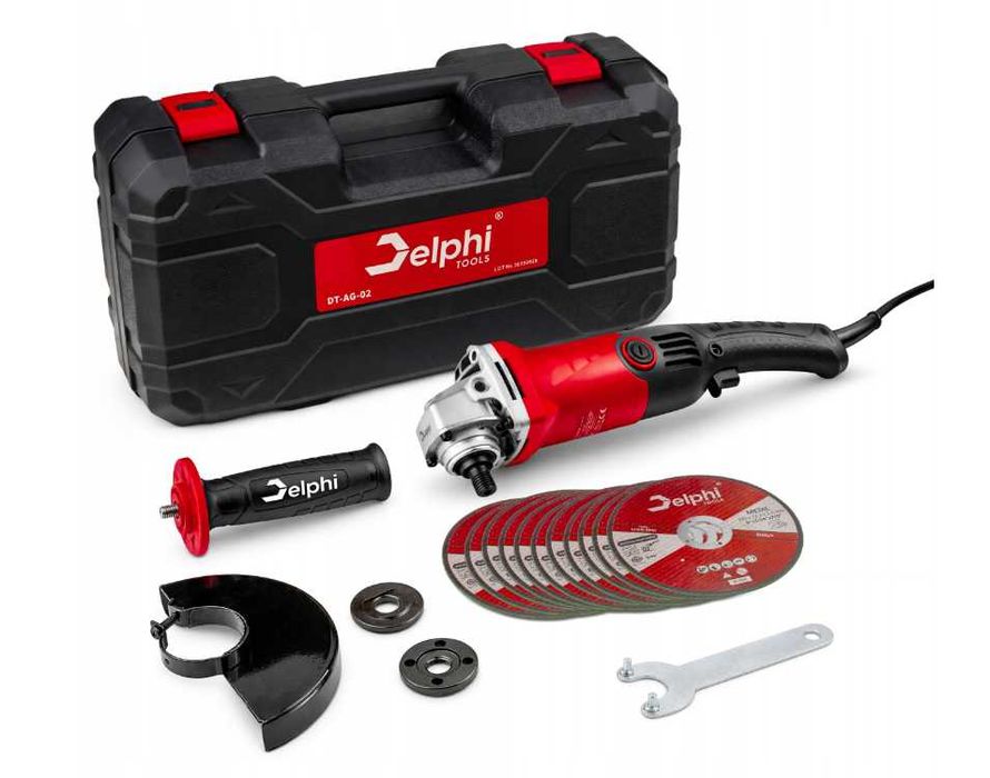 Nowa Szlifierka Delphi Tools 1250W 125mm Zestaw Do Metalu SZYBKO
