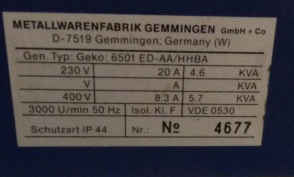 Agregat prądotwórczy Bosch 5,7 i 3kw mocny