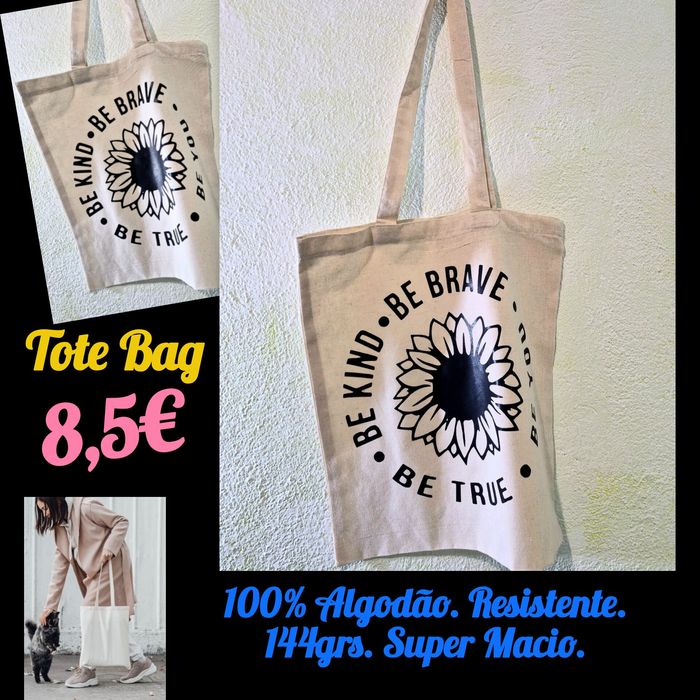 Sacola Tote Bag 100% Algodão