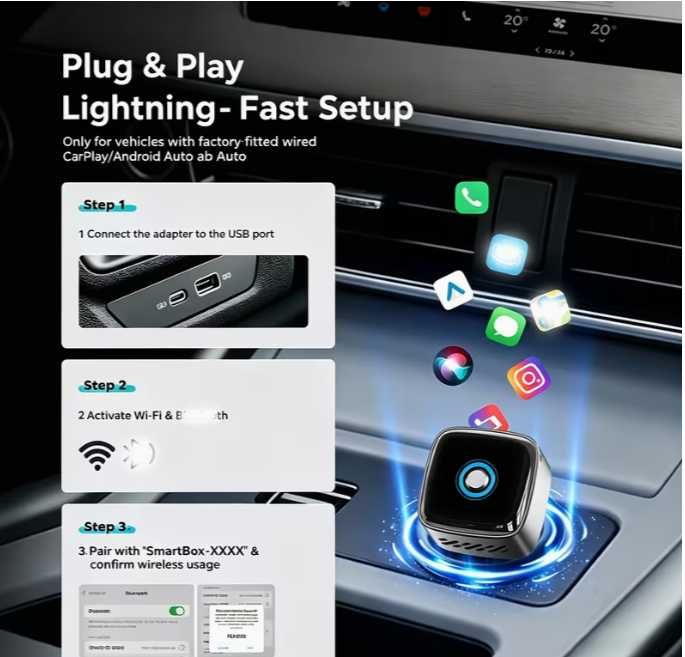 Adaptador Carplay/Android Auto