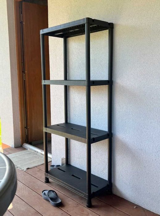 Regał plastikowy ogródek magazynowy biuro do piwnicy pralni