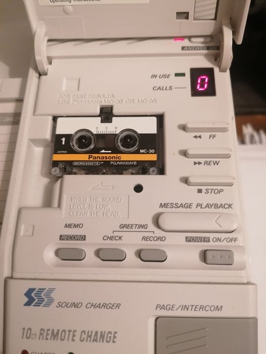 Telefone sem fios panasonic com gravador atendedor de chamada