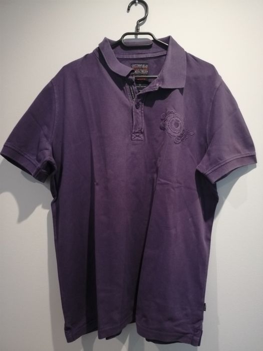 Fioletowa koszulka polo