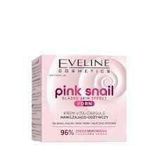 NOWY Krem Eveline Cosmetics Pink Snail Nawilżająco-Odżywczy Krem Do Twarzy Ze Śluzem Ślimaka