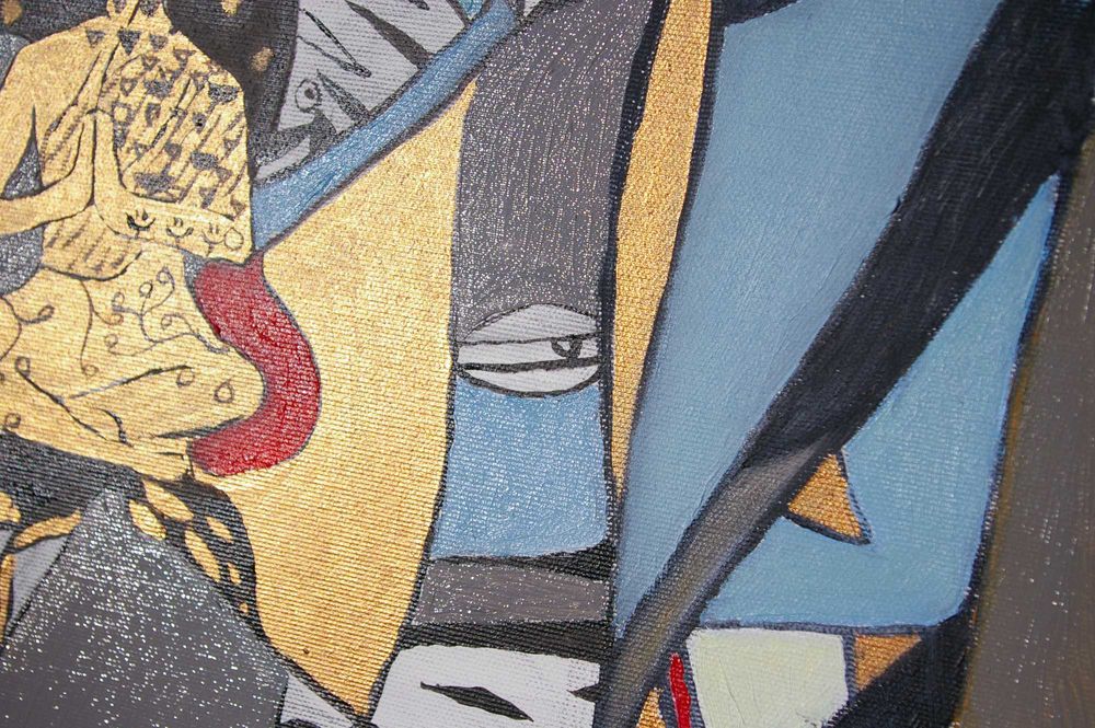 картина fish kiss 120-70см