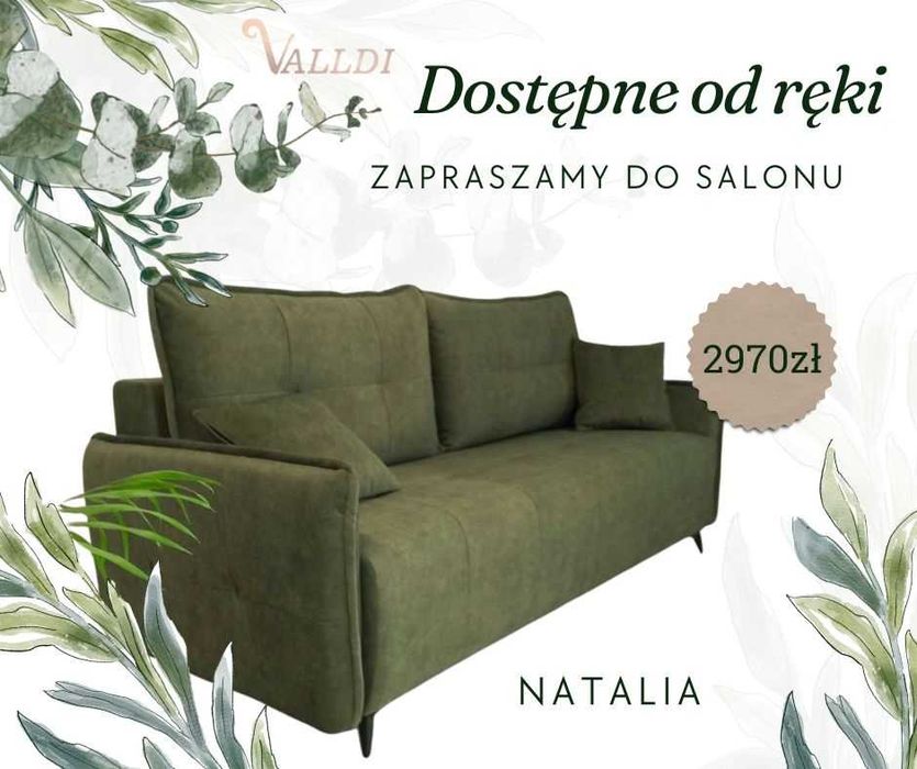 Kanapa Natalia z f-cją spania na zamówienie