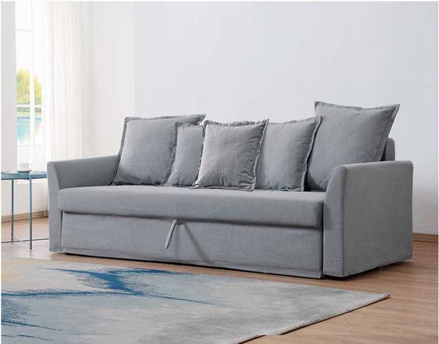 Jak NOWA - 3-osobowa szara sofa rozkładana z IKEA - okazyjnie