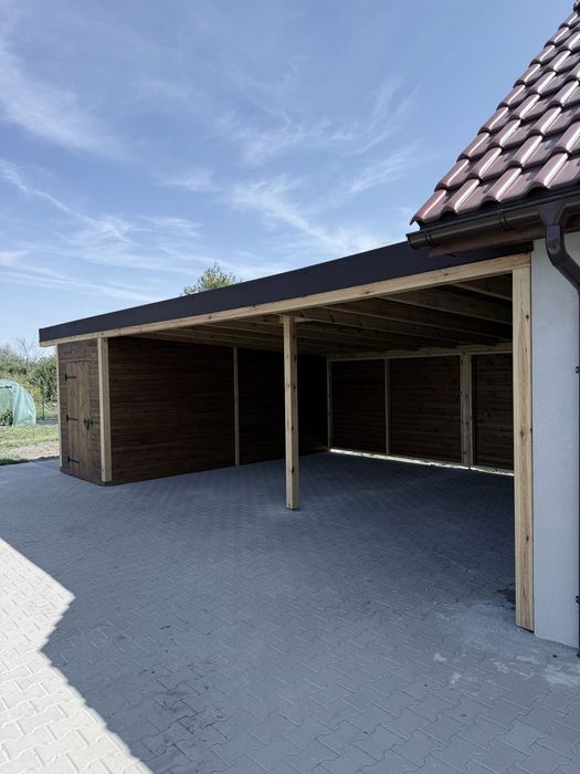 Drewniany garaż 9x5m CelWood