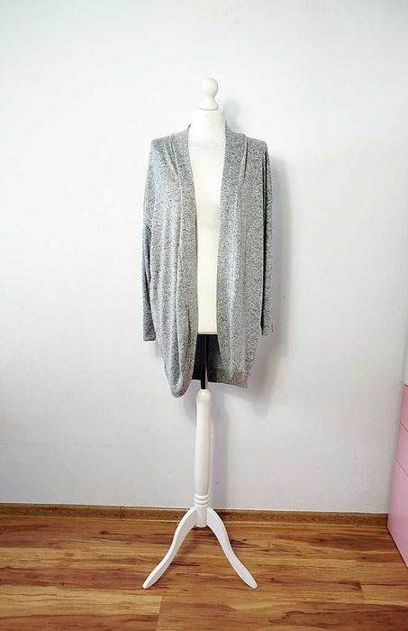 Matalan szary kardigan wiskoza