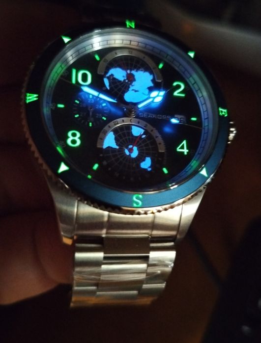 SEAKOSS Два полушария,42mm,Diver100m,механика часы оригинал эксклюзив