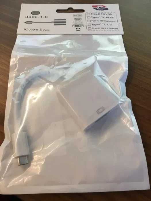 PC - Adaptador USB-C para VGA - NOVO