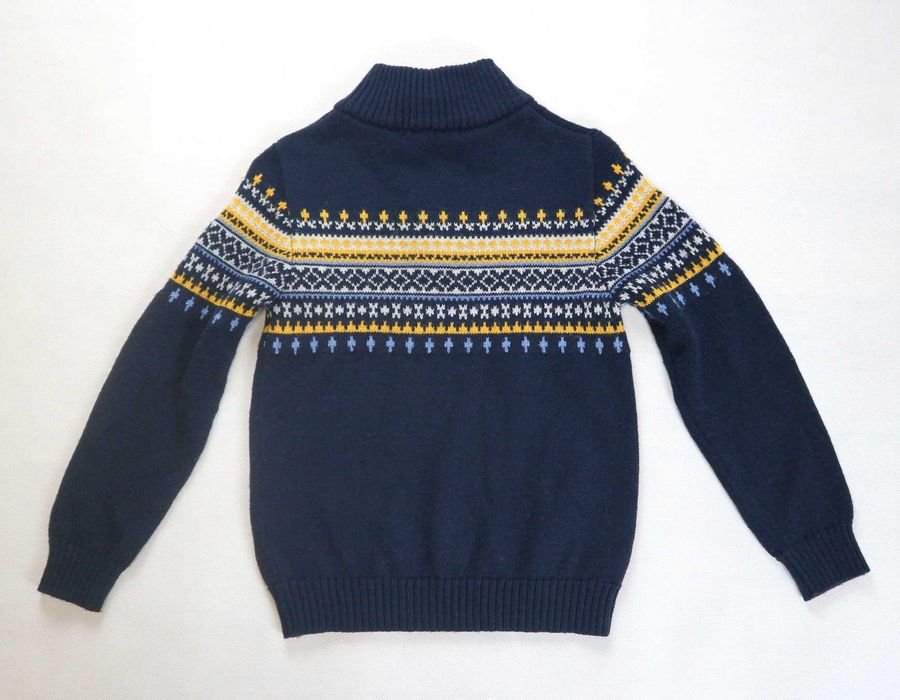 Cubus 100% wełny merino dziecięcy sweter 122/128