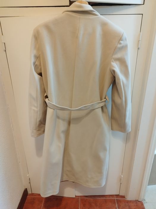 Casaco inverno branco perola