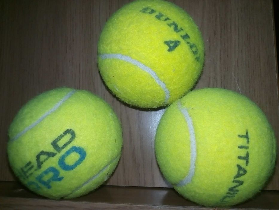 мячи для тенниса в количестве 3-ёх штук, цена за все