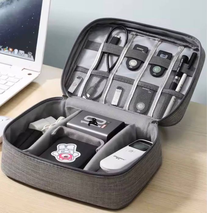 Сумка для кабелів органайзер для проводов косметичка