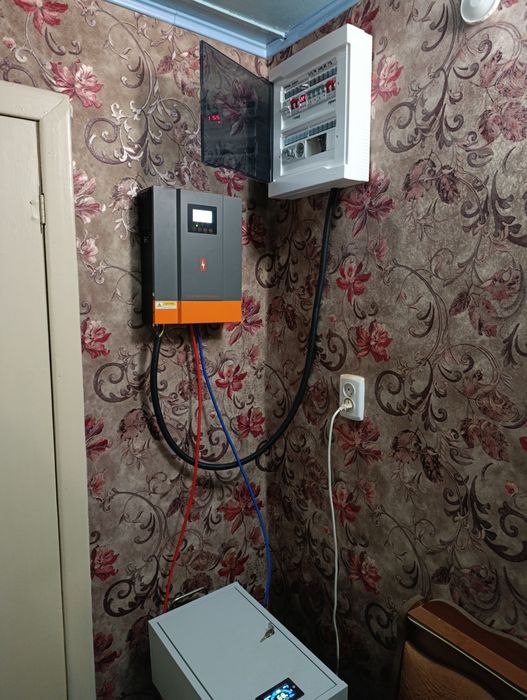 Підключення гібридного  інвертора станції ДБЖ генератора Електрик АВР